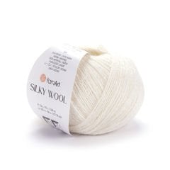 YARNART SILKY WOOL - EL ÖRGÜ İPİ KREM - 330