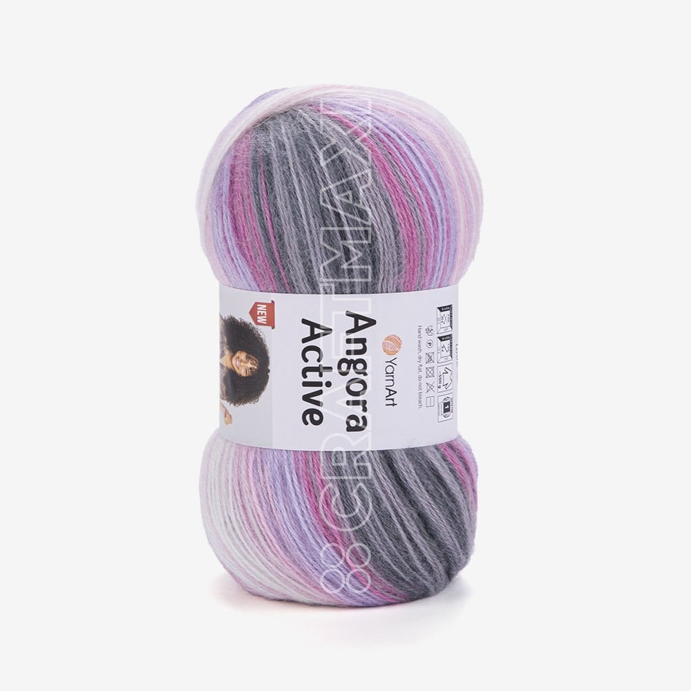 YARNART ANGORA ACTIVE NEW - EBRULİ EL ÖRGÜ İPİ EBRULİ - 848