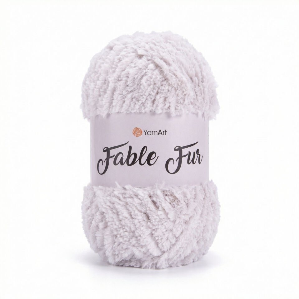 YARNART FABLE FUR - EL ÖRGÜ İPİ KREM - 967