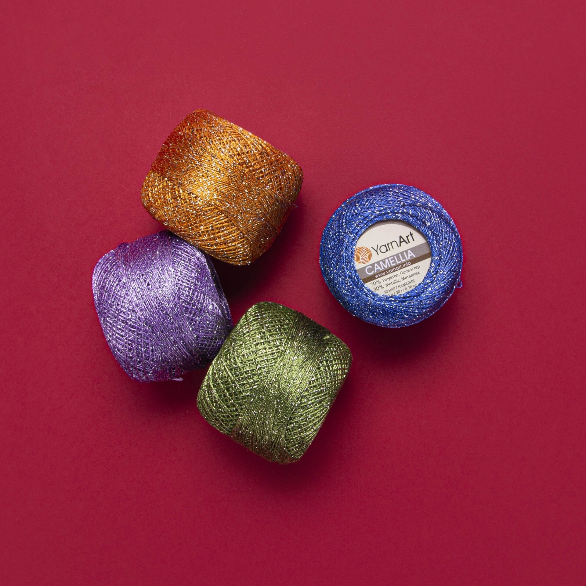 YARNART CAMELLIA - SİMLİ DANTEL İPİ