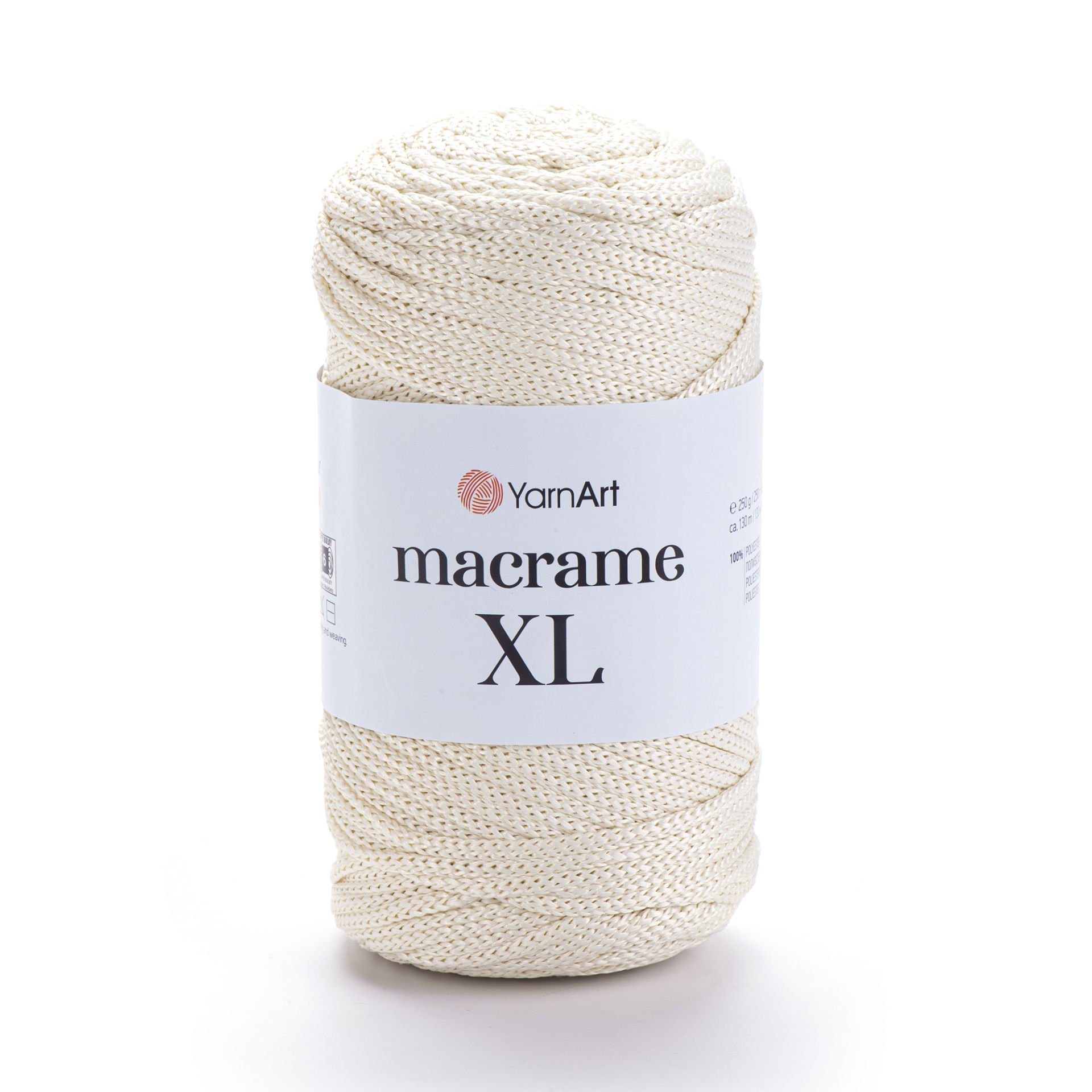 YARNART MACRAME XL - MAKROME EL ÖRGÜ İPİ KREM - 137