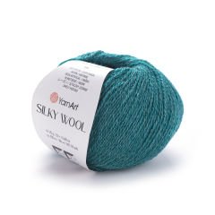 YARNART SILKY WOOL - EL ÖRGÜ İPİ ZÜMRÜT YEŞİLİ - 339