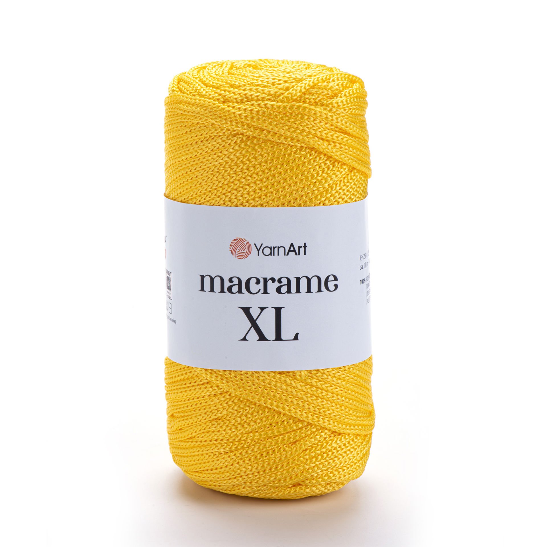 YARNART MACRAME XL - MAKROME EL ÖRGÜ İPİ KOYU SARI - 142