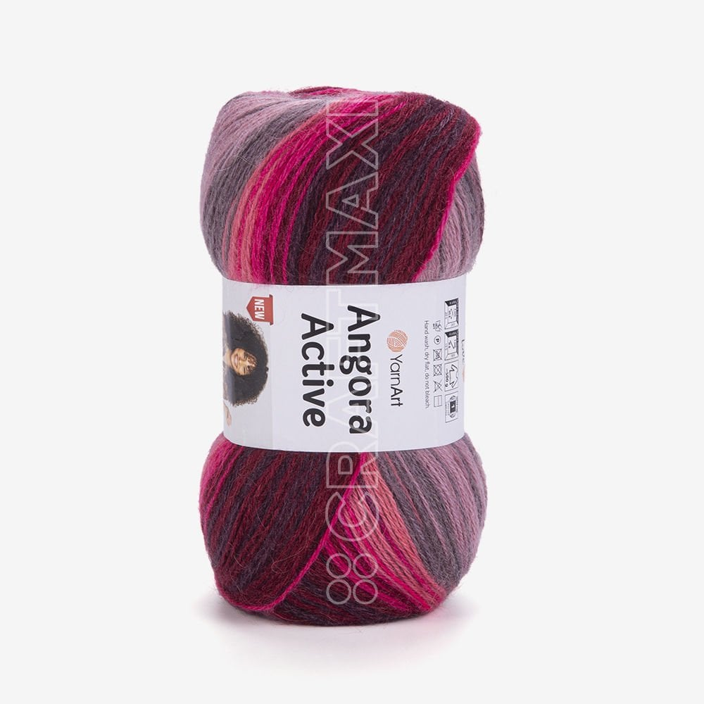YARNART ANGORA ACTIVE NEW - EBRULİ EL ÖRGÜ İPİ EBRULİ - 841
