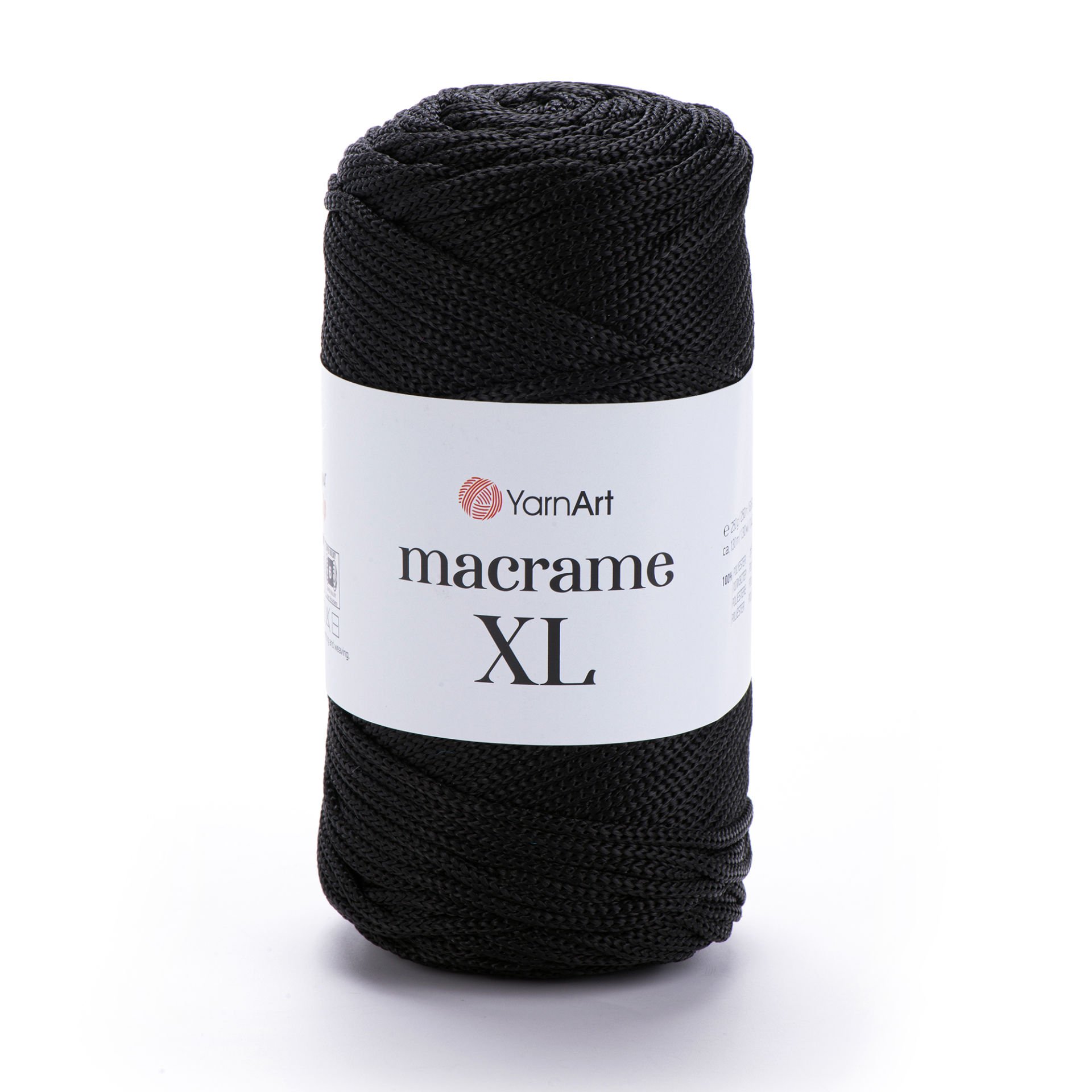 YARNART MACRAME XL - MAKROME EL ÖRGÜ İPİ SİYAH - 148