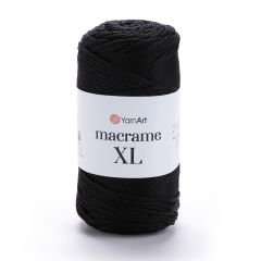 YARNART MACRAME XL - MAKROME EL ÖRGÜ İPİ SİYAH - 148
