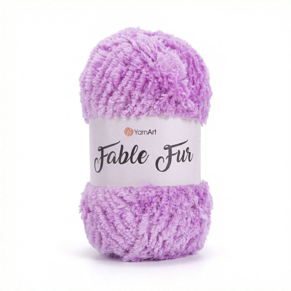 YARNART FABLE FUR - EL ÖRGÜ İPİ LİLA - 978