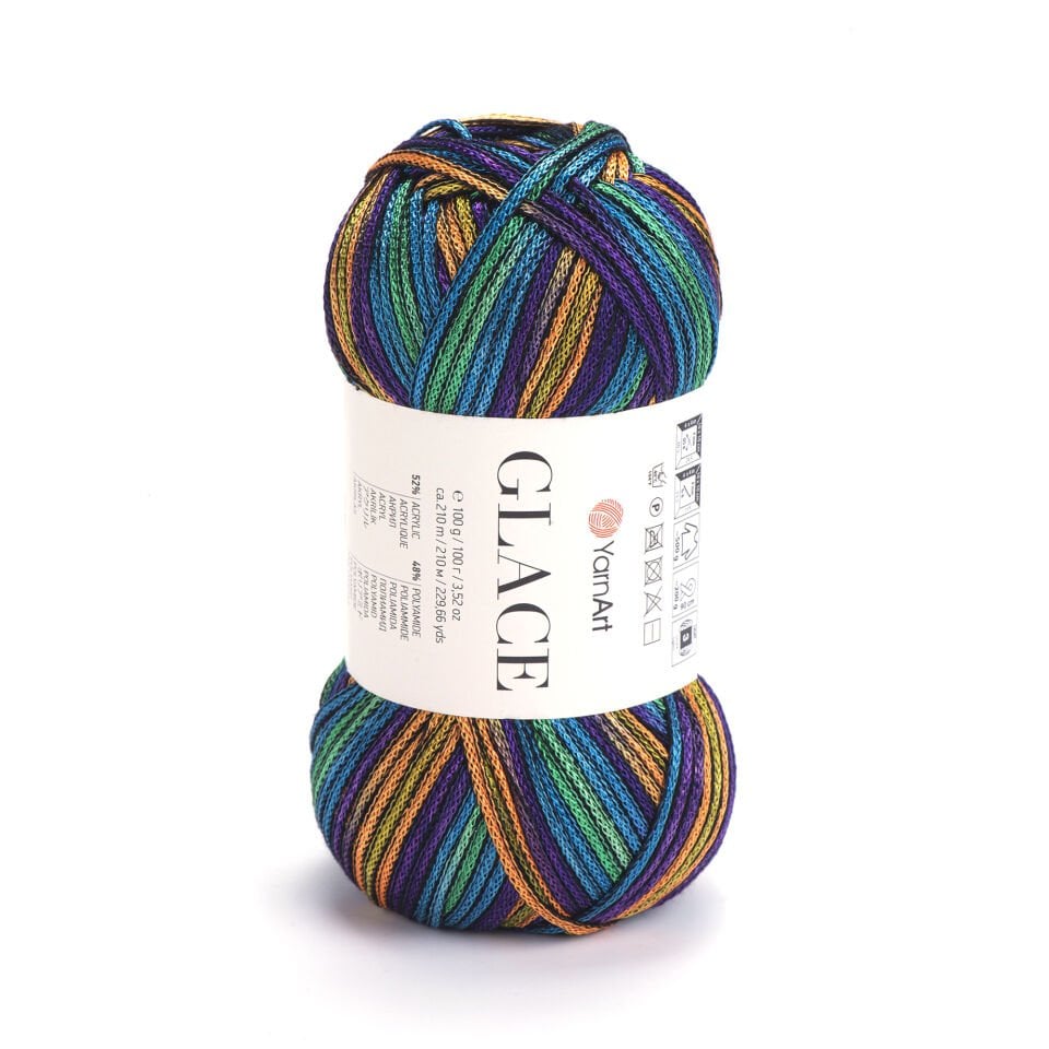 YARNART GLACE - ÖRGÜ İPİ EBRULİ - 7208