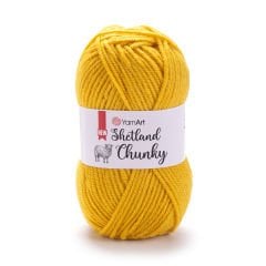 YARNART SHETLAND CHUNKY - EL ÖRGÜ İPİ KOYU SARI - 606