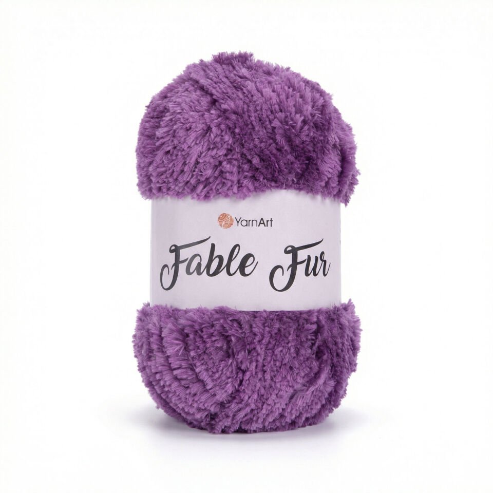 YARNART FABLE FUR - EL ÖRGÜ İPİ MOR - 979