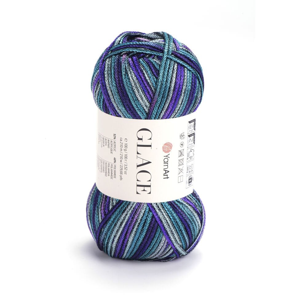 YARNART GLACE - ÖRGÜ İPİ EBRULİ - 7209