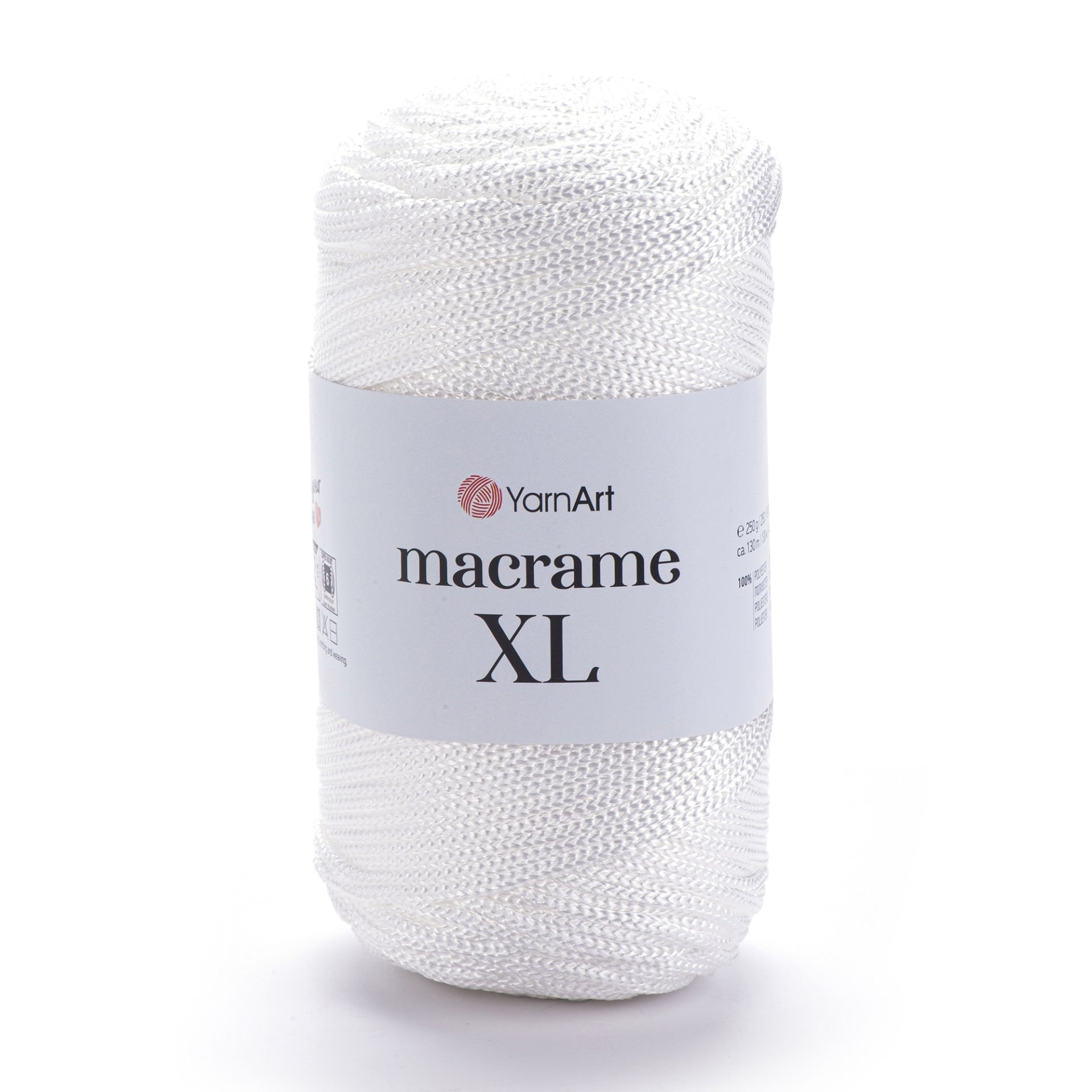 YARNART MACRAME XL - MAKROME EL ÖRGÜ İPİ BEYAZ - 154