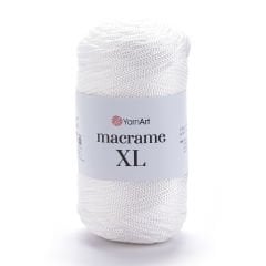 YARNART MACRAME XL - MAKROME EL ÖRGÜ İPİ BEYAZ - 154