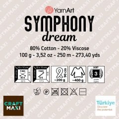 YARNART SYMPHONY DREAM - EBRULİ EL ÖRGÜ İPİ