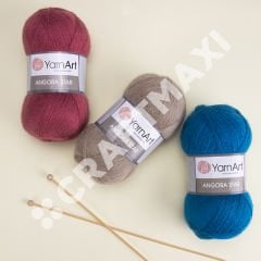 YARNART ANGORA STAR - EL ÖRGÜ İPİ KIRÇILLI GRİ - 179