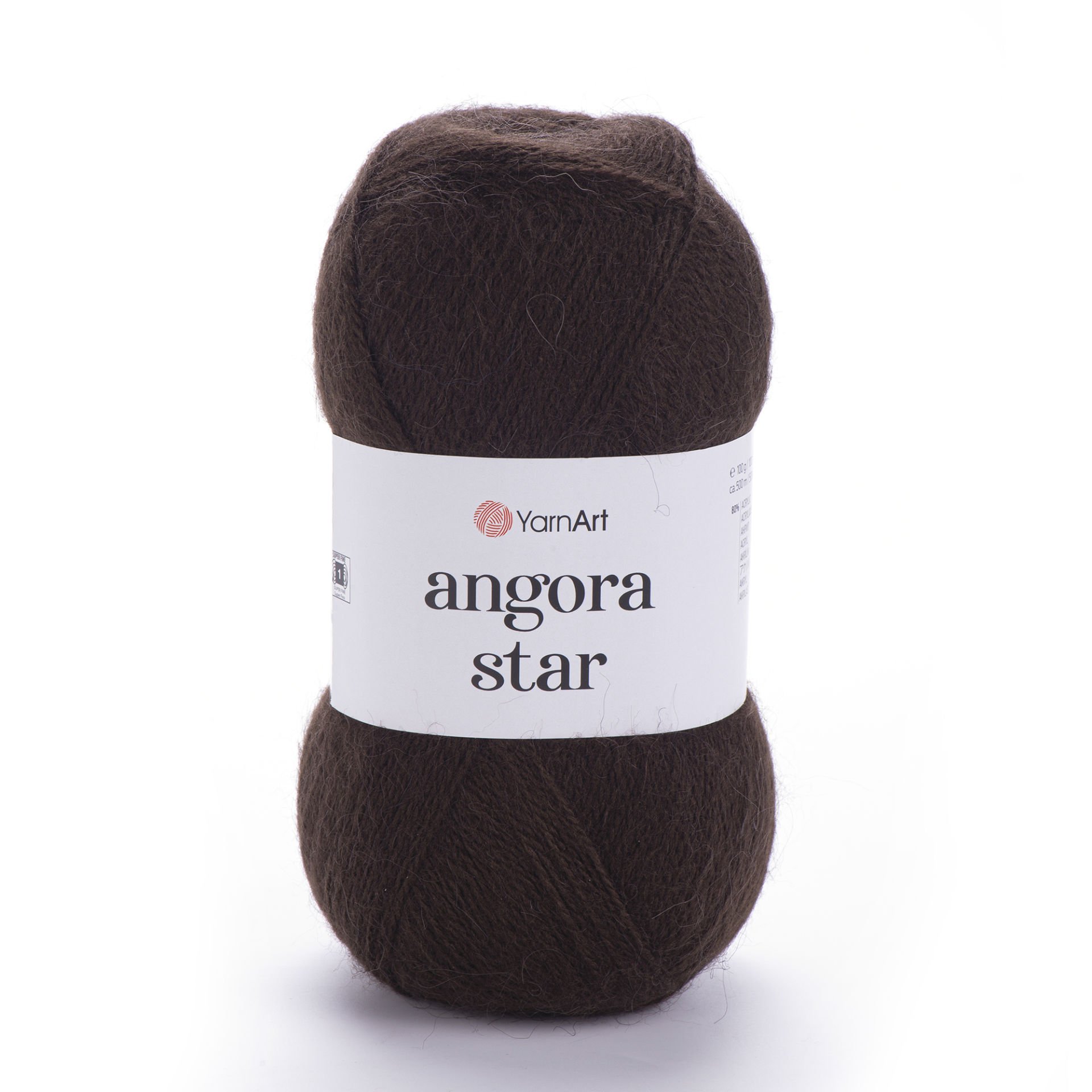 YARNART ANGORA STAR - EL ÖRGÜ İPİ KOYU KAHVERENGİ - 116