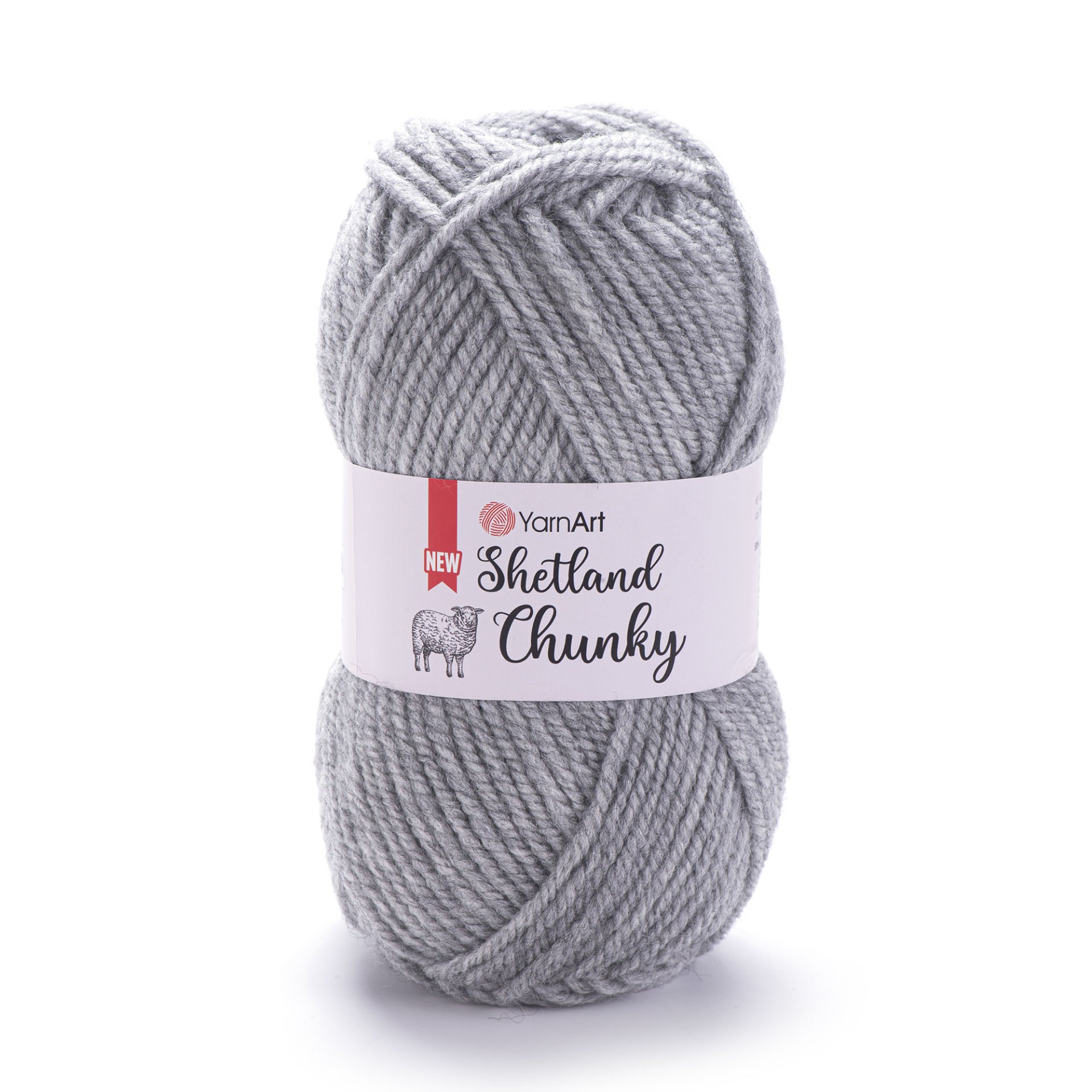 YARNART SHETLAND CHUNKY - EL ÖRGÜ İPİ AÇIK GRİ - 629