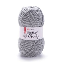 YARNART SHETLAND CHUNKY - EL ÖRGÜ İPİ AÇIK GRİ - 629