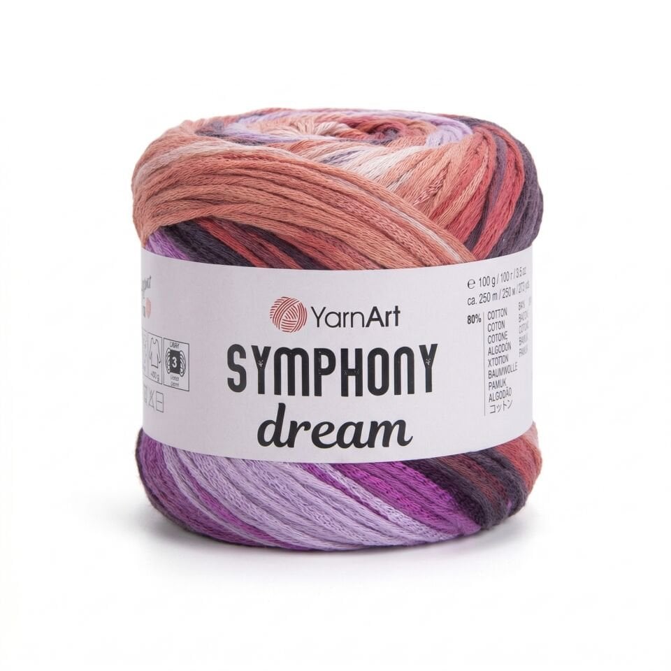YARNART SYMPHONY DREAM - EBRULİ EL ÖRGÜ İPİ EBRULİ - 3106