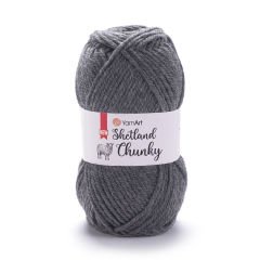YARNART SHETLAND CHUNKY - EL ÖRGÜ İPİ KOYU GRİ - 631