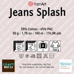 YARNART JEANS SPLASH - EBRULİ EL ÖRGÜ İPİ EBRULİ - 946