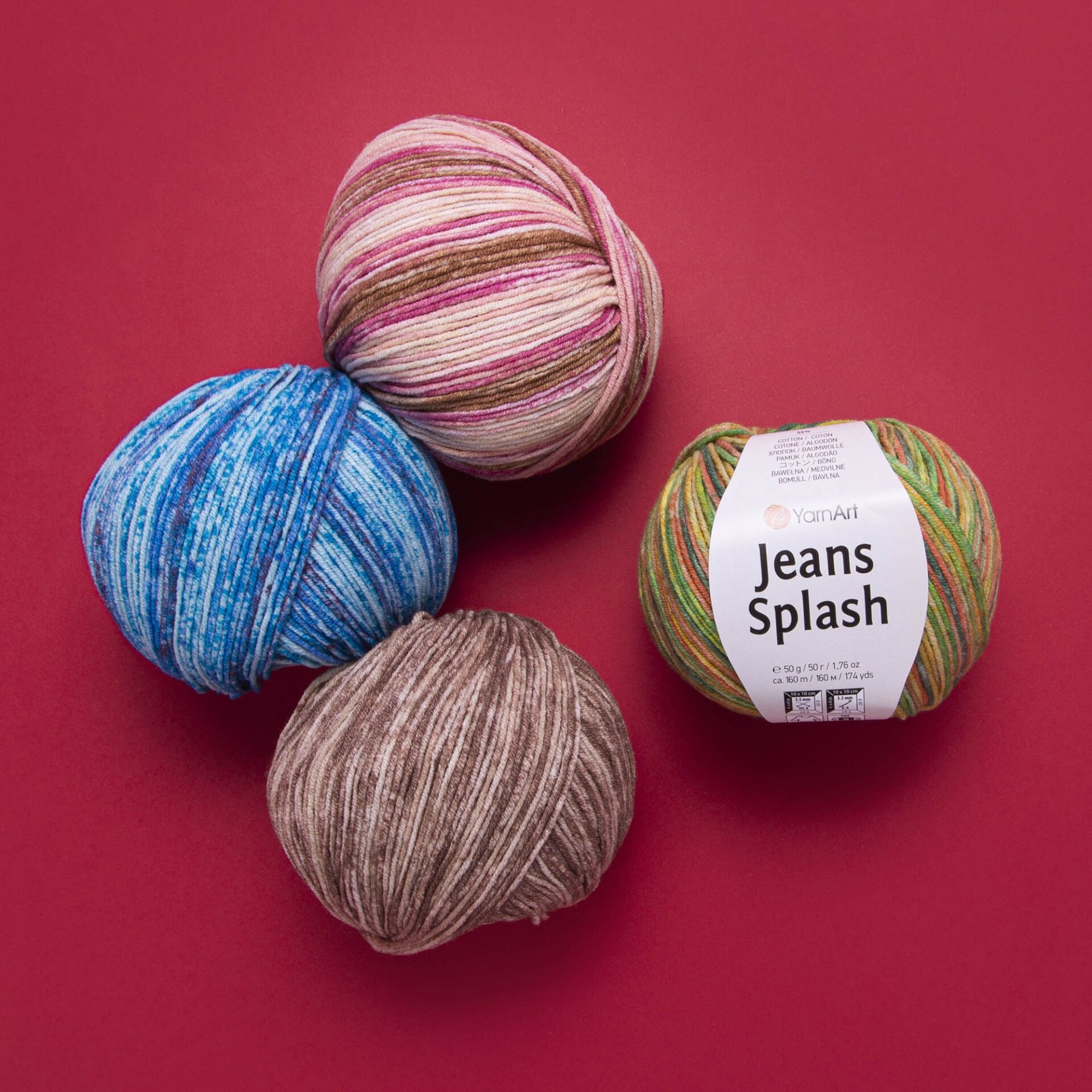 YARNART JEANS SPLASH - EBRULİ EL ÖRGÜ İPİ