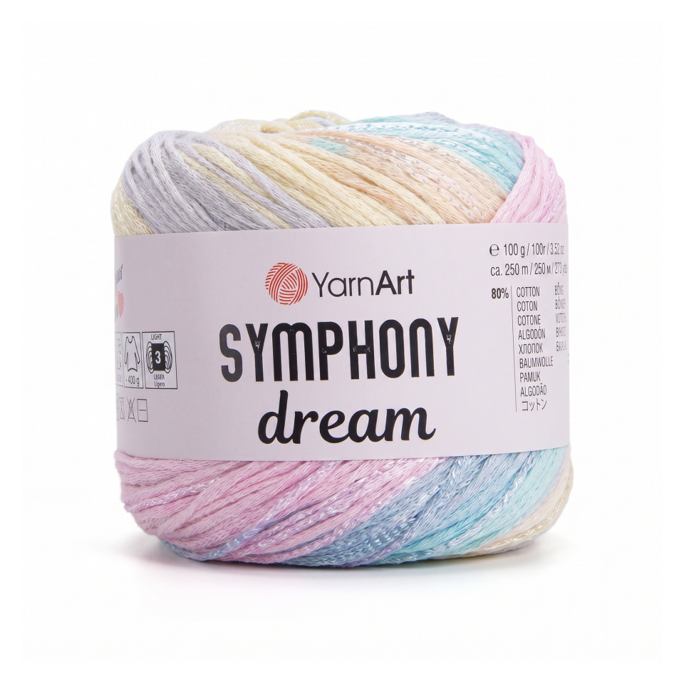 YARNART SYMPHONY DREAM - EBRULİ EL ÖRGÜ İPİ EBRULİ - 3108