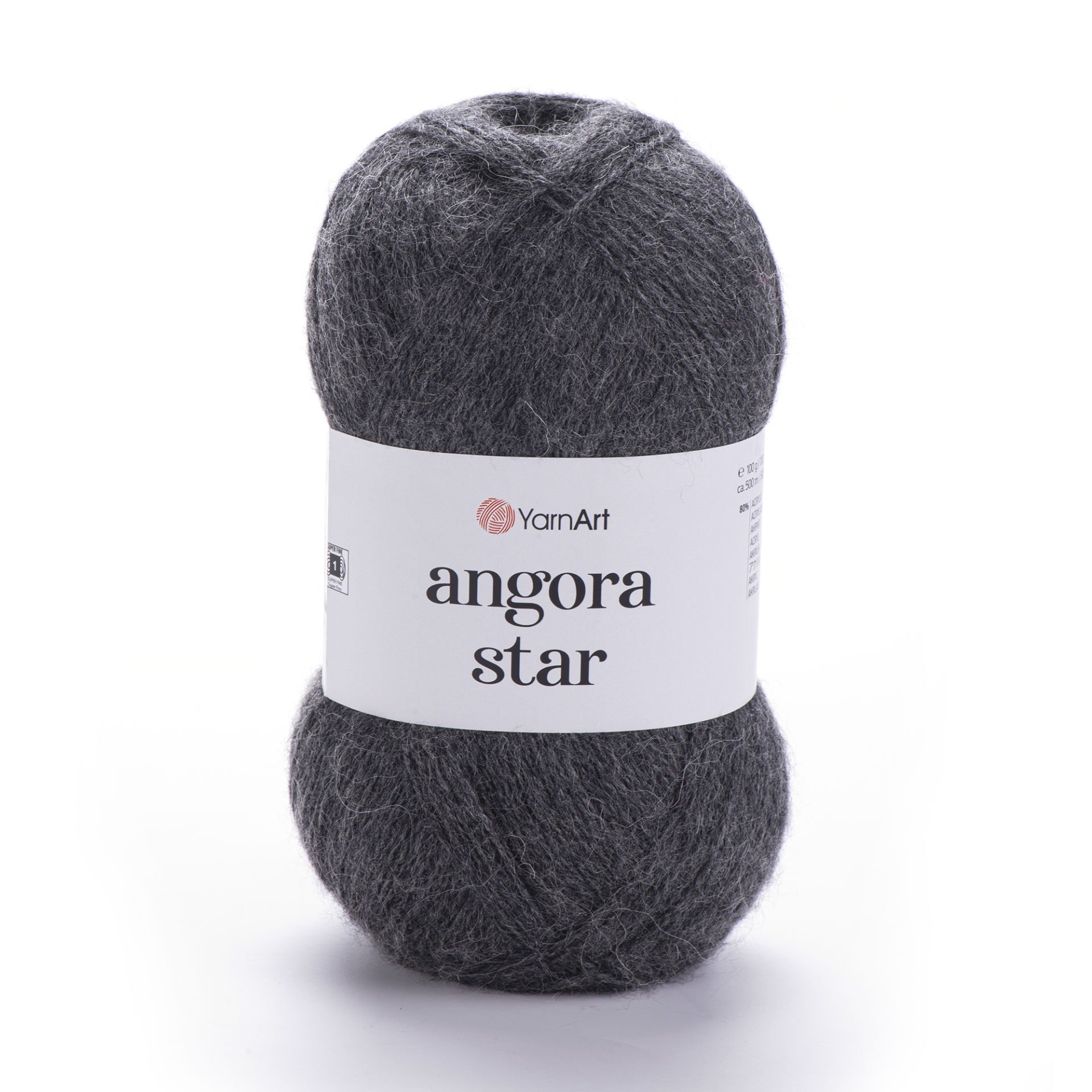 YARNART ANGORA STAR - EL ÖRGÜ İPİ KIRÇILLI GRİ - 179
