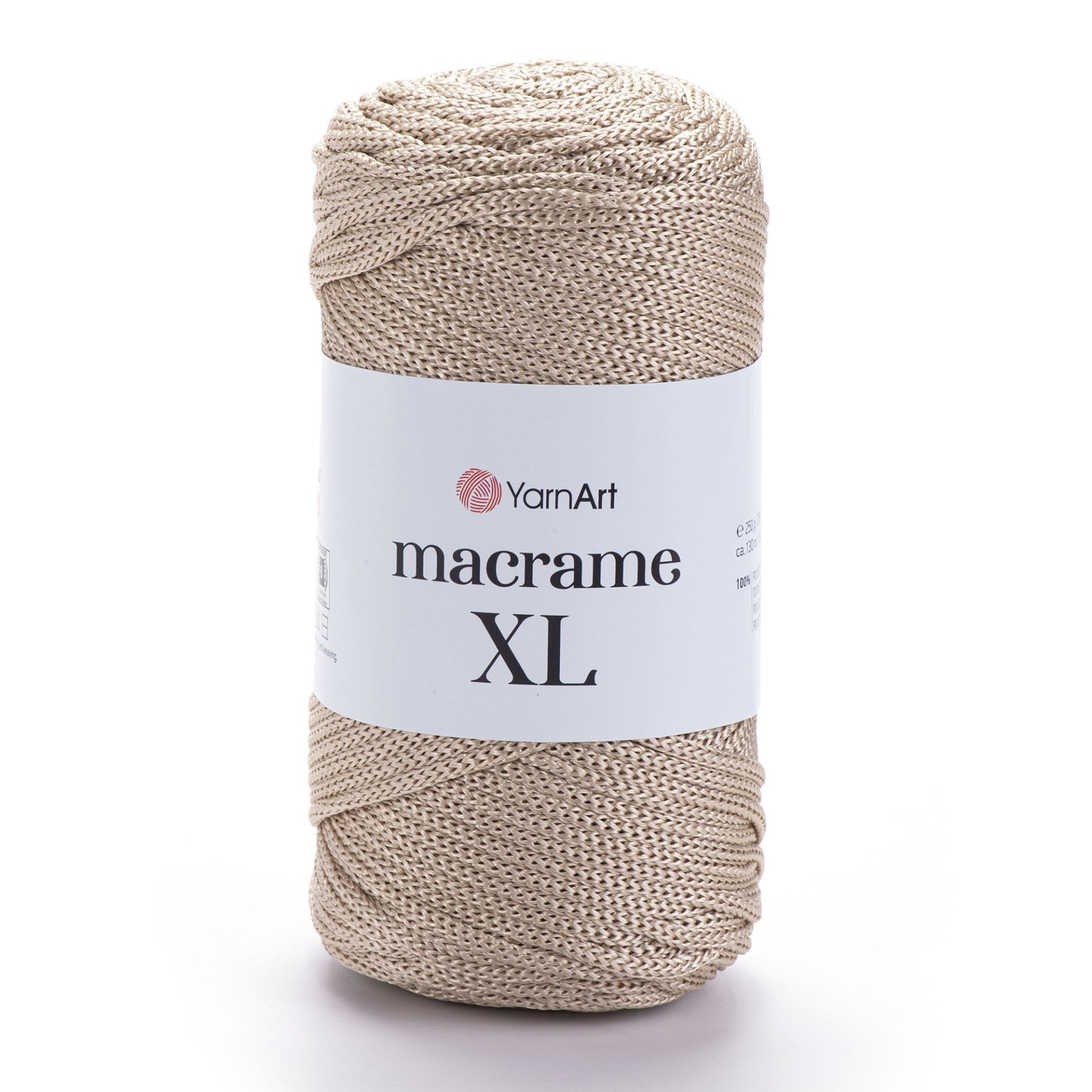 YARNART MACRAME XL - MAKROME EL ÖRGÜ İPİ KUM BEJİ - 166