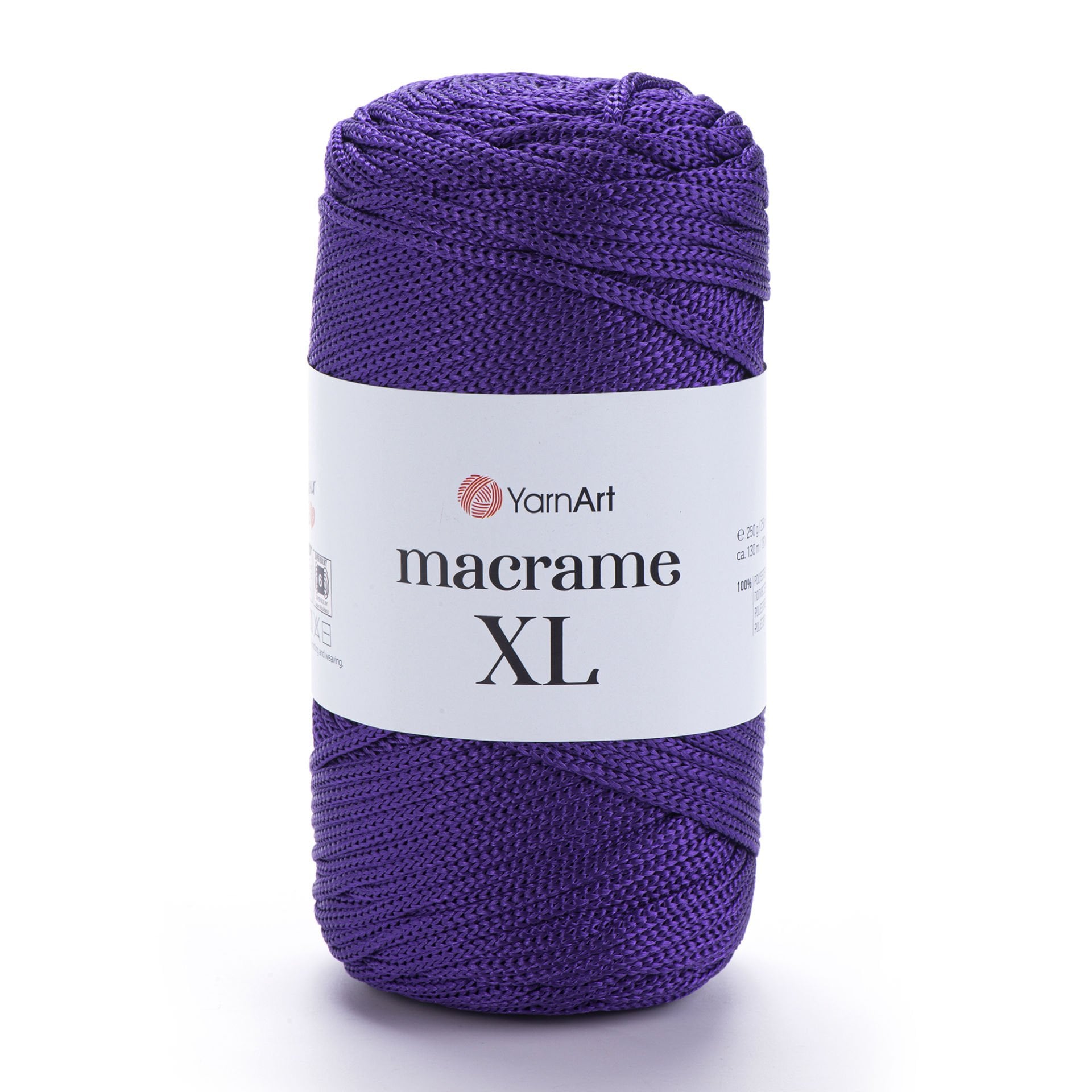 YARNART MACRAME XL - MAKROME EL ÖRGÜ İPİ PATLICAN MORU - 167