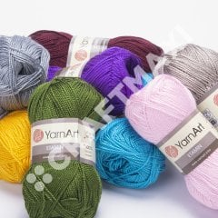 YARNART ETAMIN - NAKIŞ VE EL ÖRGÜ İPİ ZEYTİN YEŞİLİ - 444