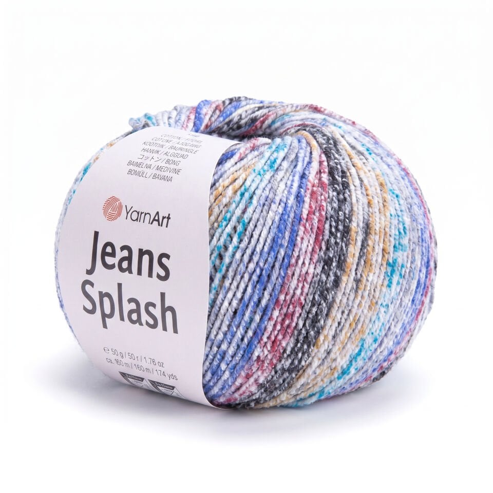 YARNART JEANS SPLASH - EBRULİ EL ÖRGÜ İPİ EBRULİ - 942