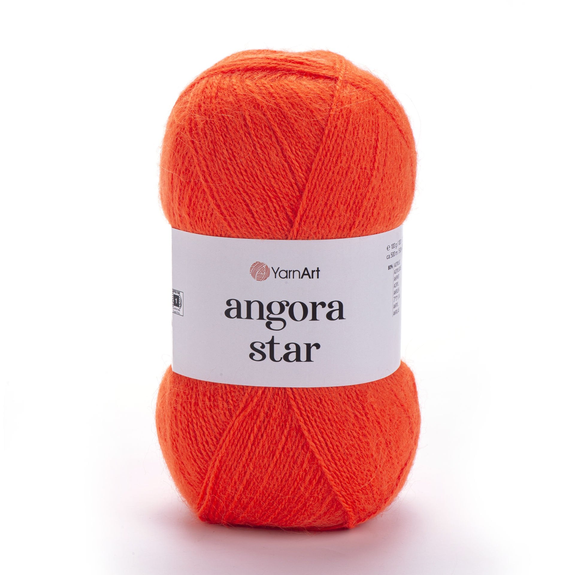 YARNART ANGORA STAR - EL ÖRGÜ İPİ TURUNCU - 206