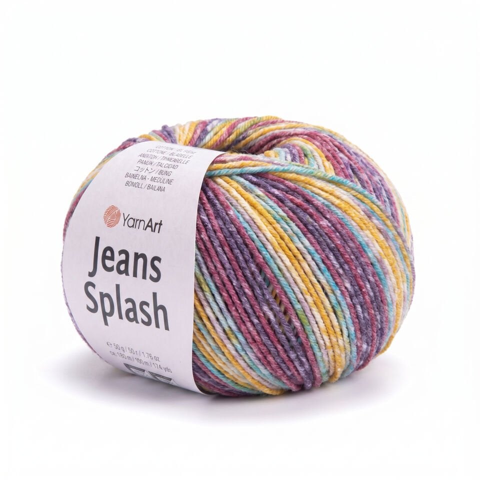 YARNART JEANS SPLASH - EBRULİ EL ÖRGÜ İPİ EBRULİ - 943