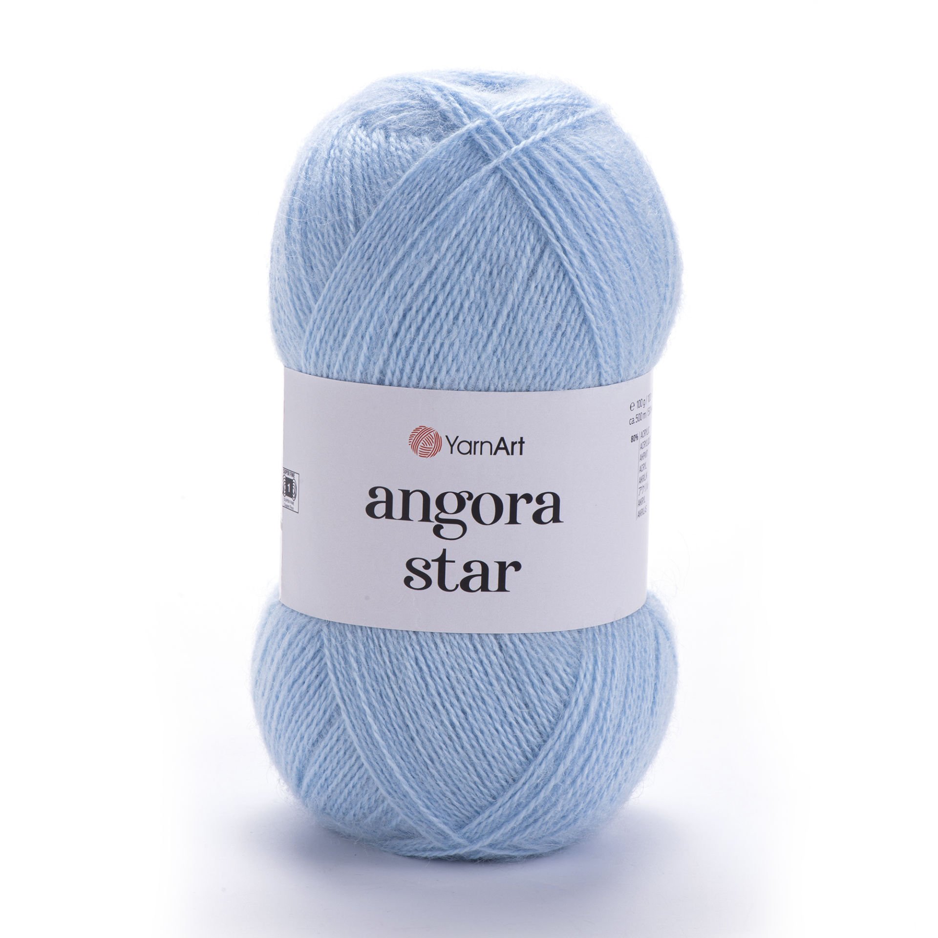 YARNART ANGORA STAR - EL ÖRGÜ İPİ BEBE MAVİSİ - 215