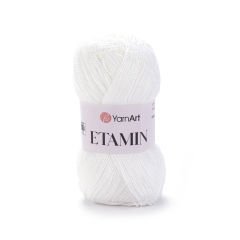 YARNART ETAMIN - NAKIŞ VE EL ÖRGÜ İPİ BEYAZ - 421