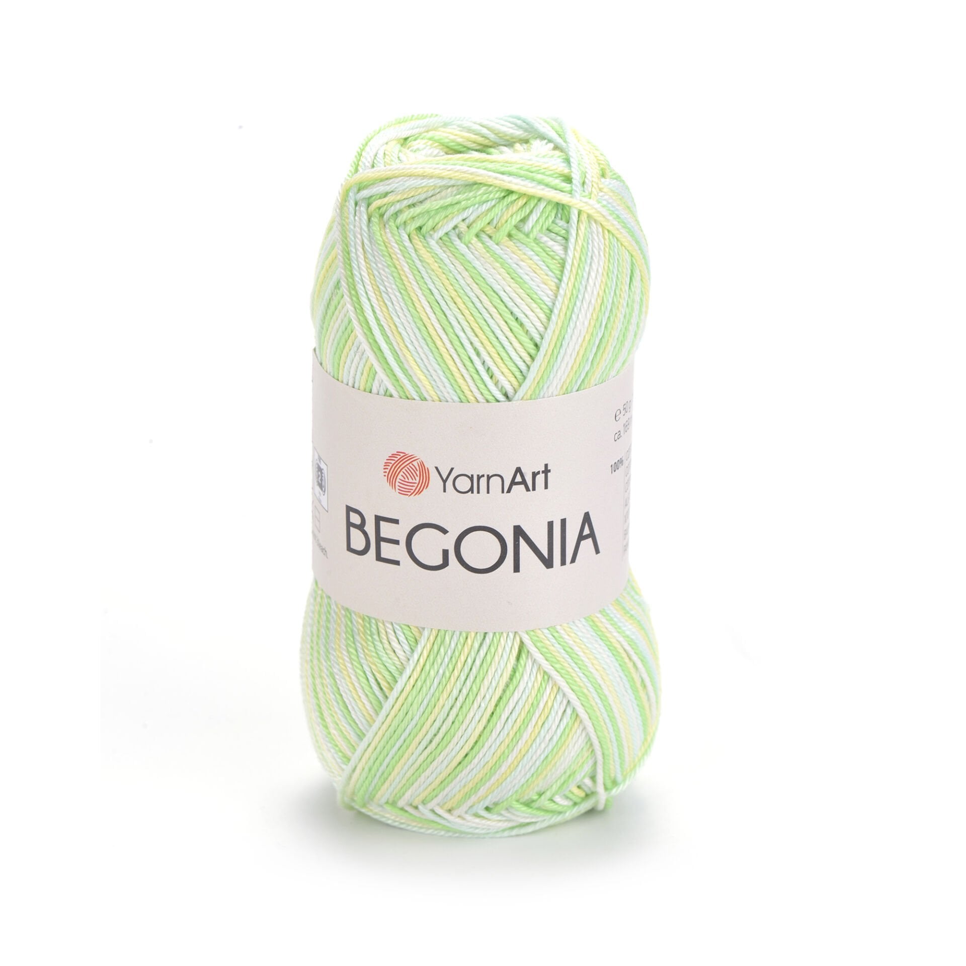 YARNART BEGONIA MELANGE - EBRULİ, MERSERİZE EL ÖRGÜ İPİ EBRULİ - 501