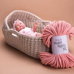 YARNART MACRAME BRAIDED XL - MAKROME İPİ AÇIK GRİ - 756