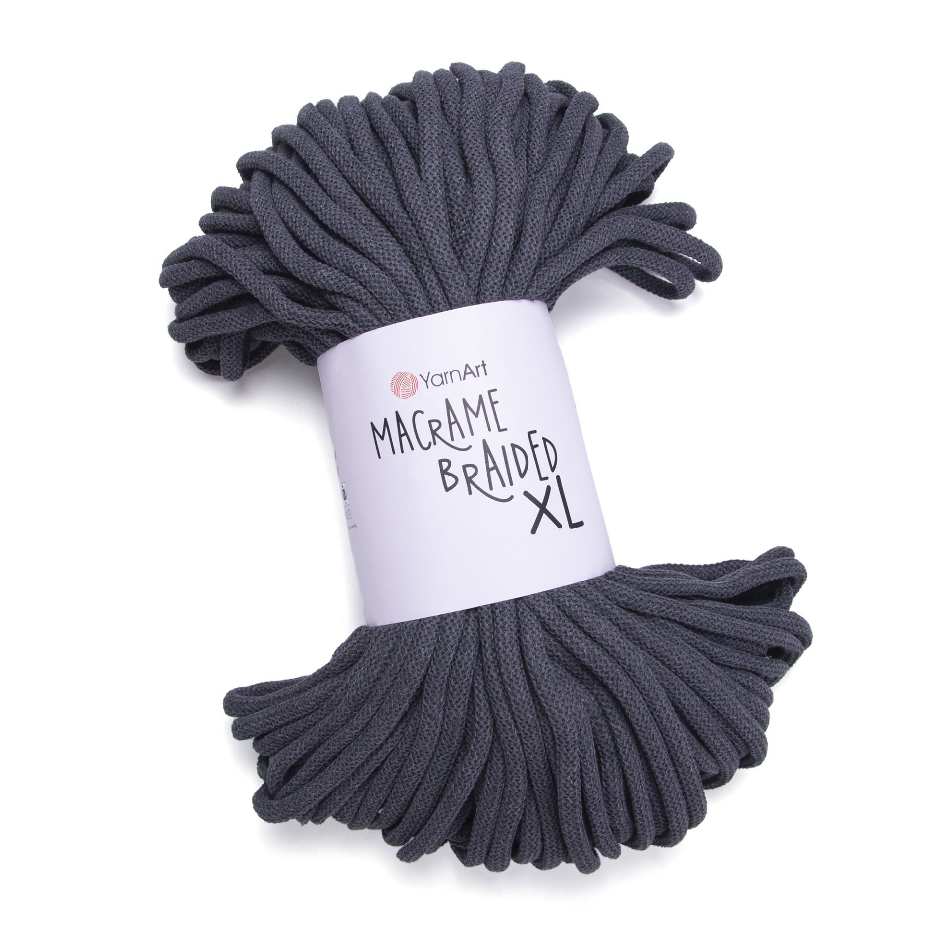 YARNART MACRAME BRAIDED XL - MAKROME İPİ ANTRASİT - 758