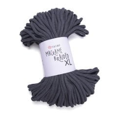 YARNART MACRAME BRAIDED XL - MAKROME İPİ ANTRASİT - 758