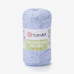 YARNART TWISTED MACRAME 3 MM LUREX - MAKROME EL ÖRGÜ İPİ BEBE MAVİSİ - 760