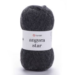 YARNART ANGORA STAR - EL ÖRGÜ İPİ KIRÇILLI KOYU GRİ - 359