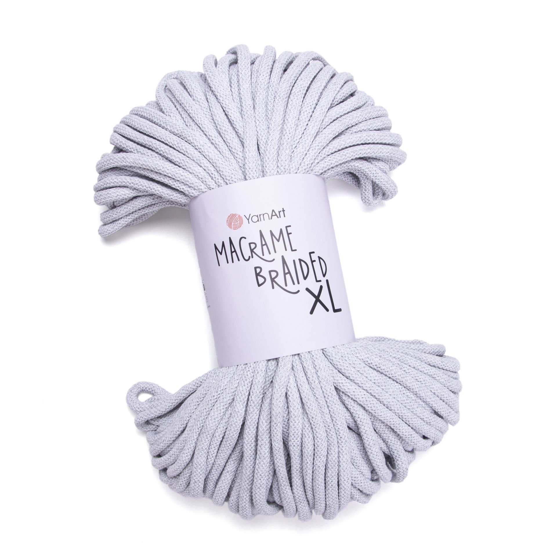 YARNART MACRAME BRAIDED XL - MAKROME İPİ AÇIK GRİ - 756