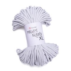 YARNART MACRAME BRAIDED XL - MAKROME İPİ AÇIK GRİ - 756