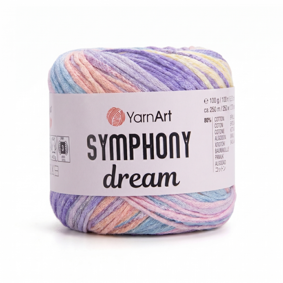 YARNART SYMPHONY DREAM - EBRULİ EL ÖRGÜ İPİ EBRULİ - 3117