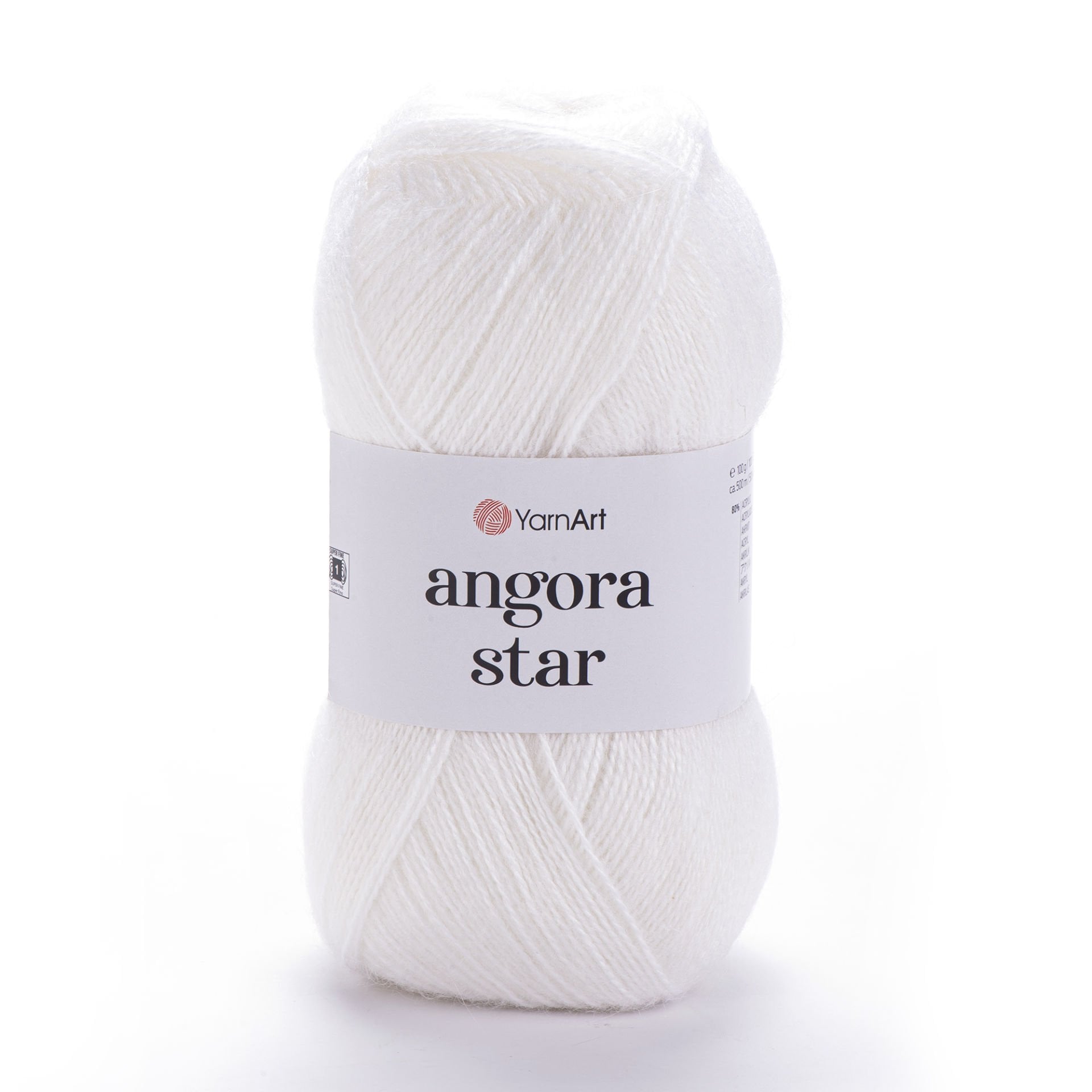 YARNART ANGORA STAR - EL ÖRGÜ İPİ BEYAZ - 501