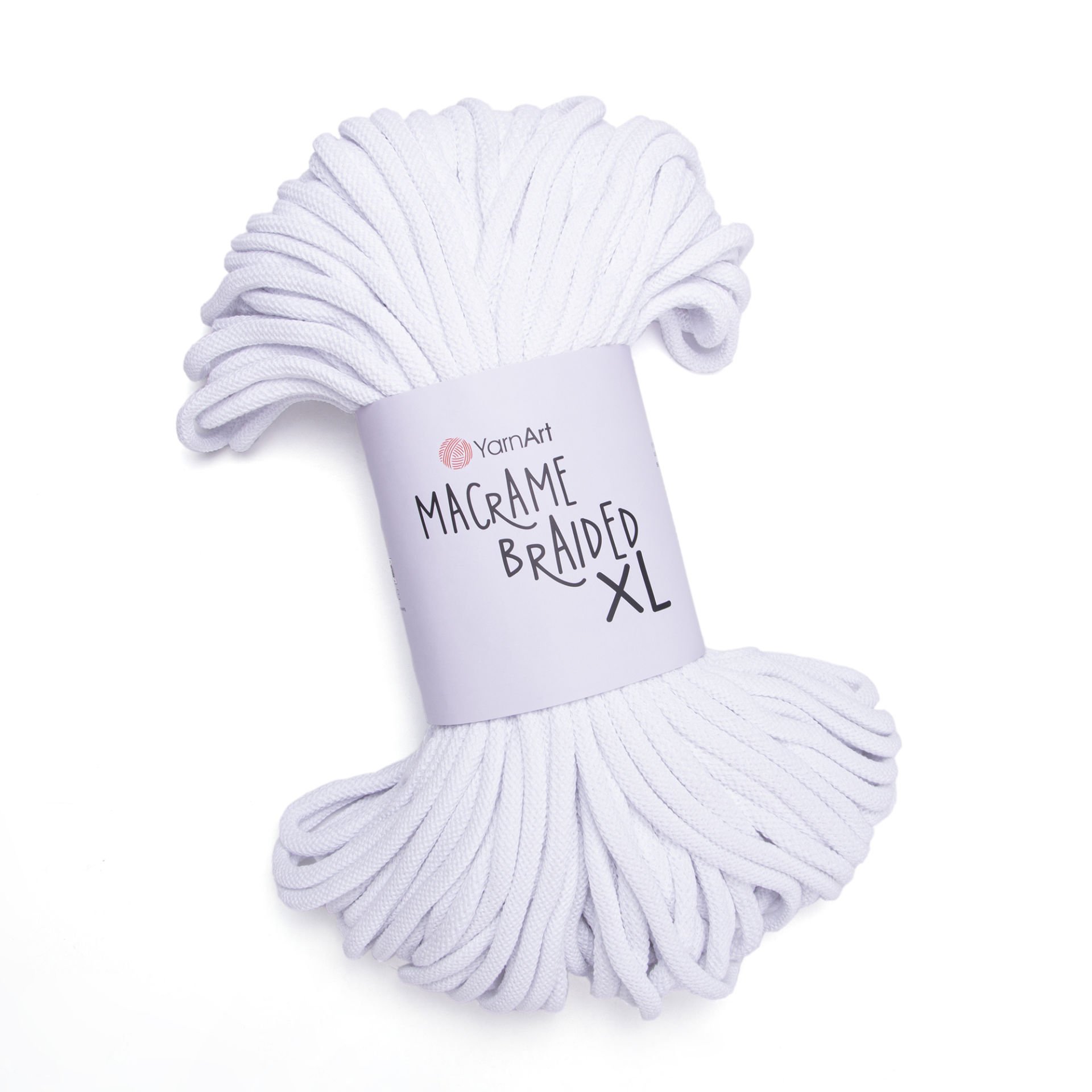 YARNART MACRAME BRAIDED XL - MAKROME İPİ BEYAZ - 751