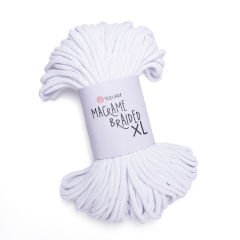 YARNART MACRAME BRAIDED XL - MAKROME İPİ BEYAZ - 751