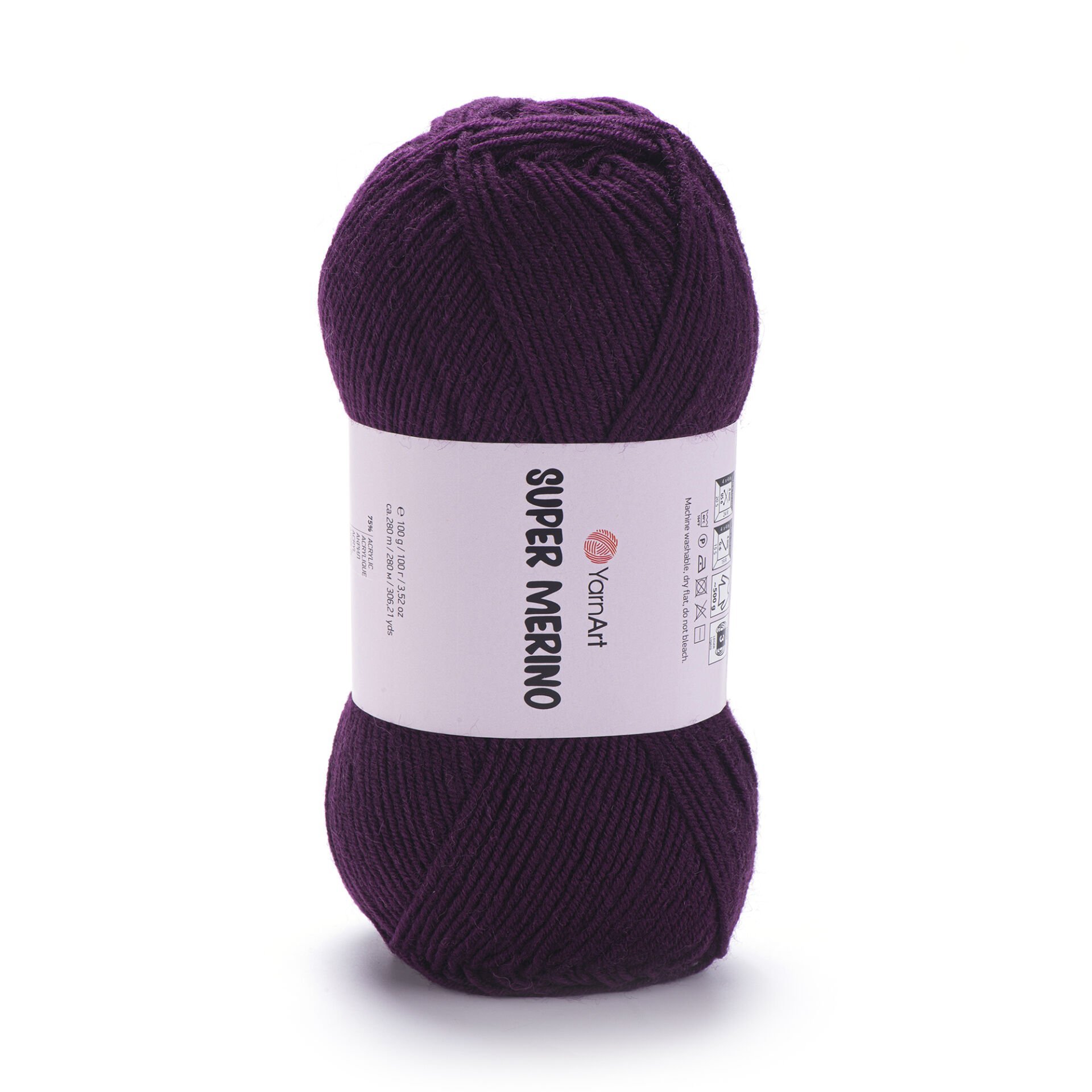 YARNART SUPER MERINO - EL ÖRGÜ İPİ MOR - 188