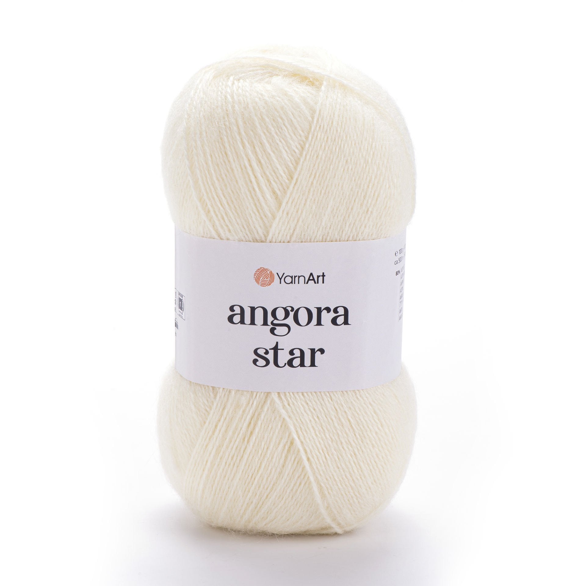 YARNART ANGORA STAR - EL ÖRGÜ İPİ KIRIK BEYAZ - 502